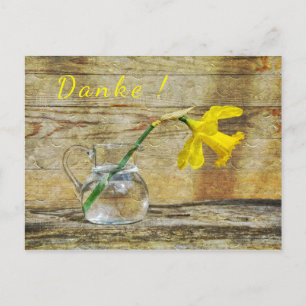 Danke mit einer Narzisse Postcard