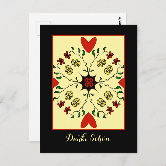 Danke schön postcard (Front/Back)