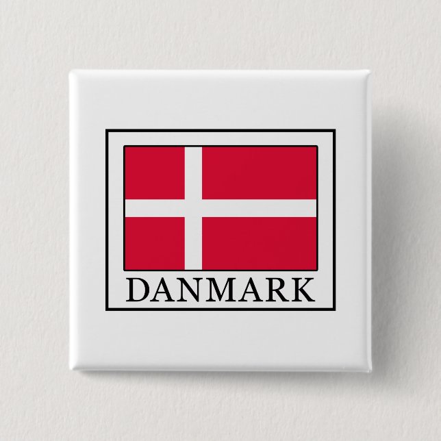 Danmark 15 Cm Square Badge (Front)