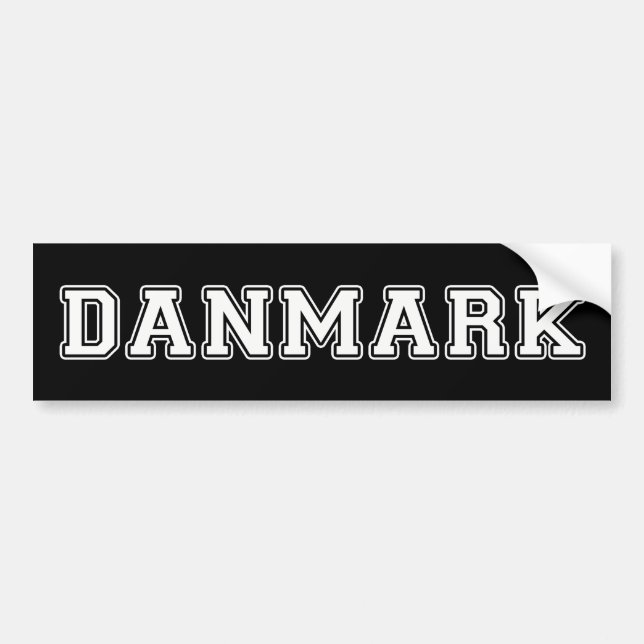 Danmark Bumper Sticker (Front)