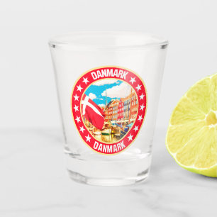 Danmark shot glass