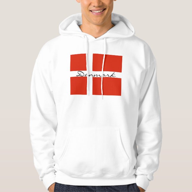 Danmark with Dannebrog Hoodie (Front)