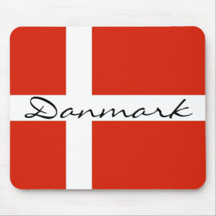 Danmark with Dannebrog Mouse Pad