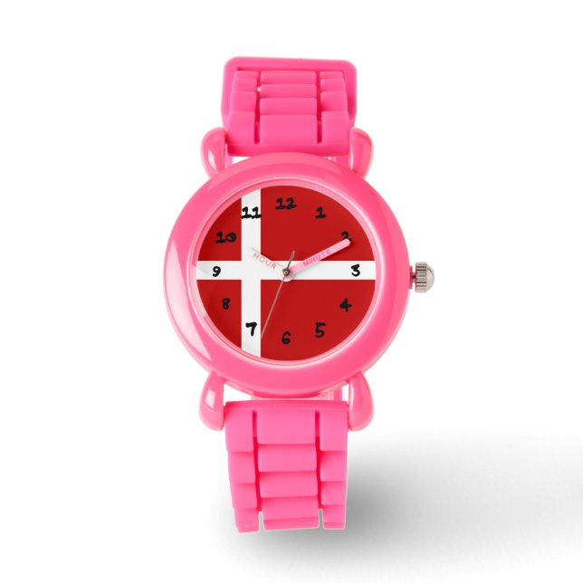 Dannebrog Danish Flag Watch (Front)