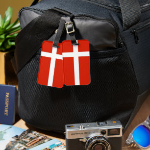 Dannebrog; The Official Flag of Denmark Luggage Tag