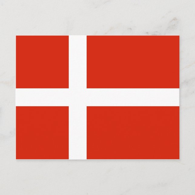 Dannebrog; The Official Flag of Denmark Postcard (Front)