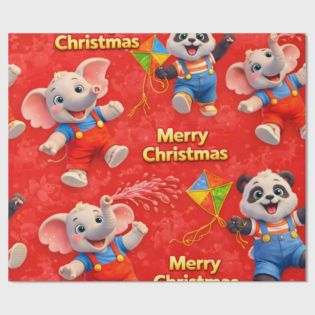 Danny and Dave Merry Christmas festive wrapping Paper (Flat)