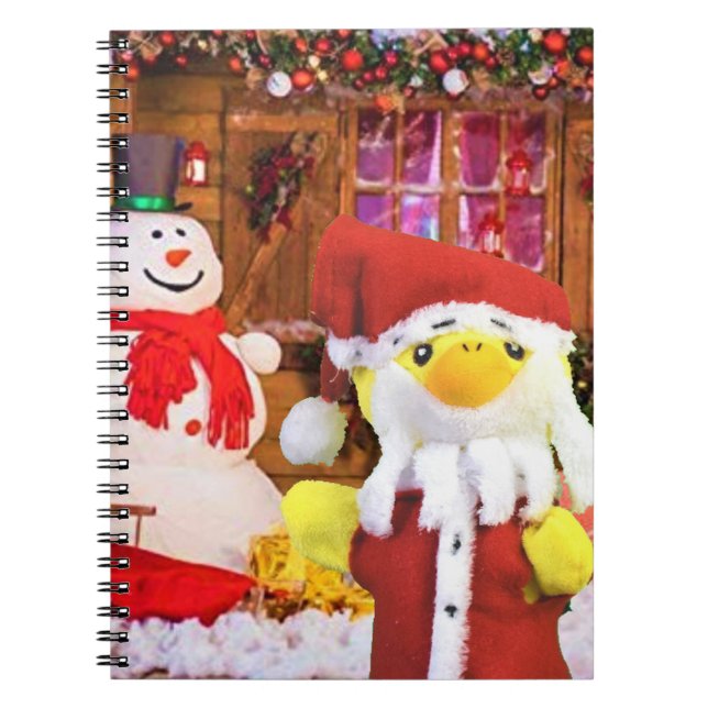 Danny Duck Santa - Christmas Adventure Notebook (Front)