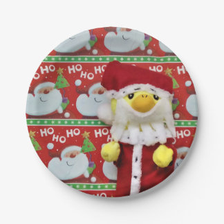 Danny Duck Santa. Paper Plates