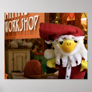 Danny Duck Santa.  Poster