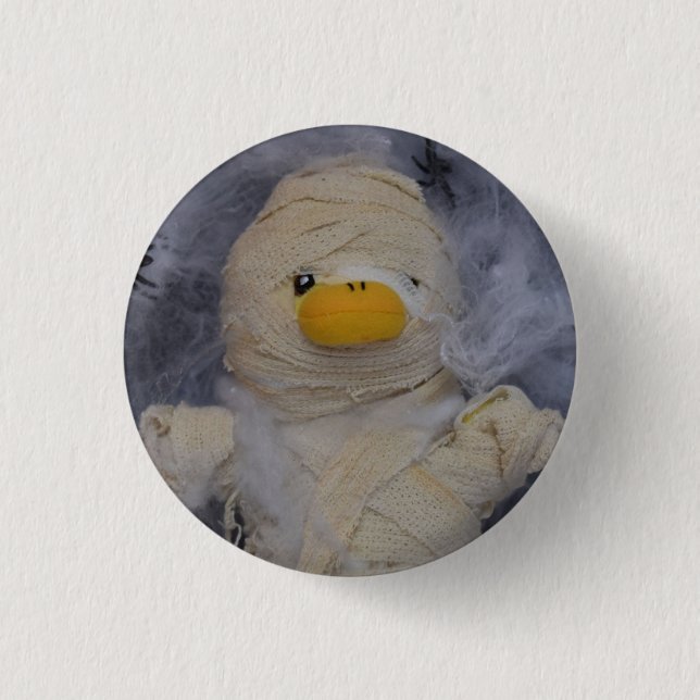 Danny Duck the Mummy  3 Cm Round Badge (Front)