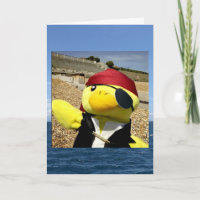Danny Duck the Pirate Birthday card