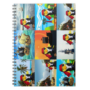 Danny Duck the Pirate Collage Notebook