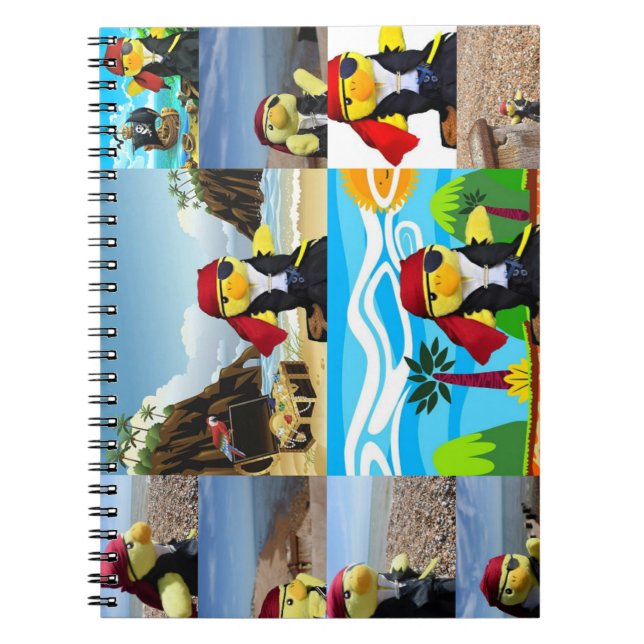 Danny Duck the Pirate Collage Notebook (Front)