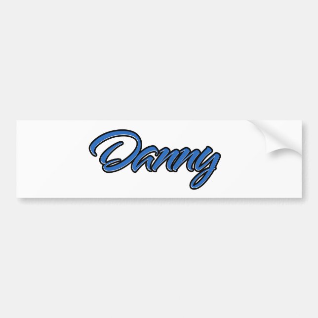 Danny Name blue Aufkleber Sticker Autoaufkleber (Front)