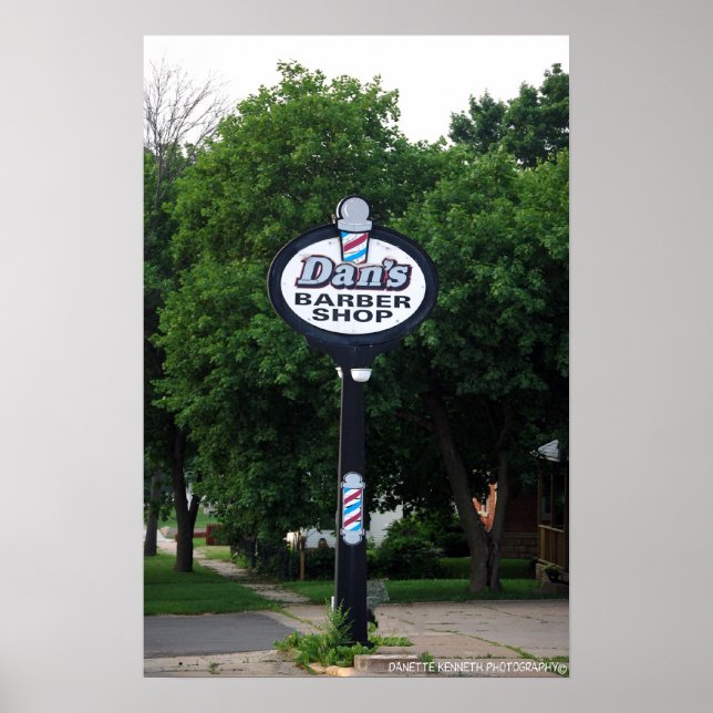 Dan's Barber Shop Poster (Front)