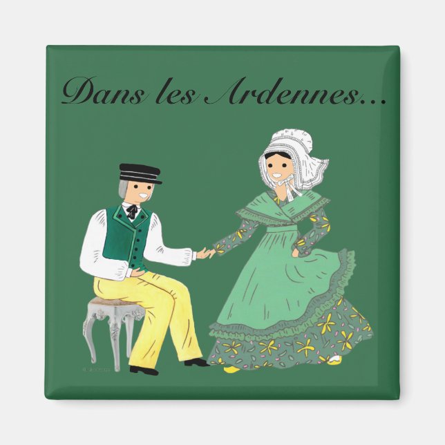 Dans les Ardennes, France Magnet (Front)