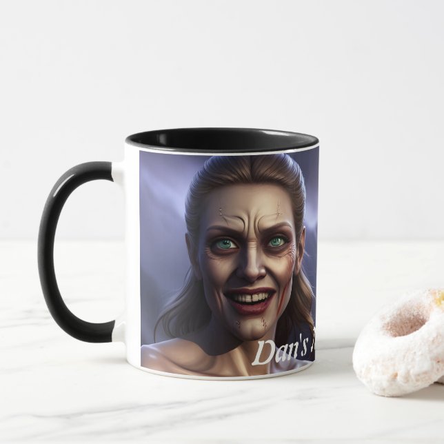 Dan's Morning Tea Personalised Customisable Mug (With Donut)