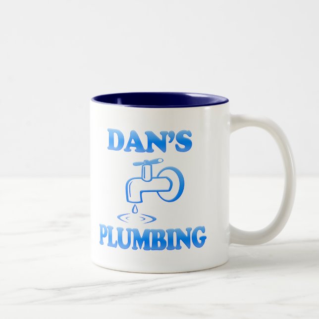 Dan's Plumbing Two-Tone Coffee Mug (Right)