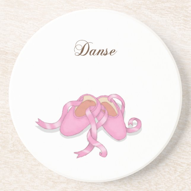 "Danse" Ballet Slippers Coaster (Front)