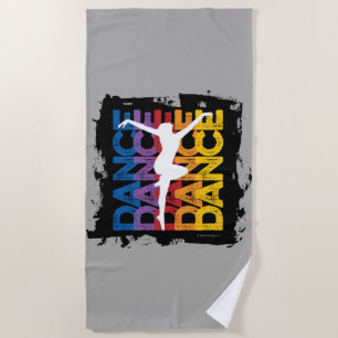 Danse et Lettres Beach Towel