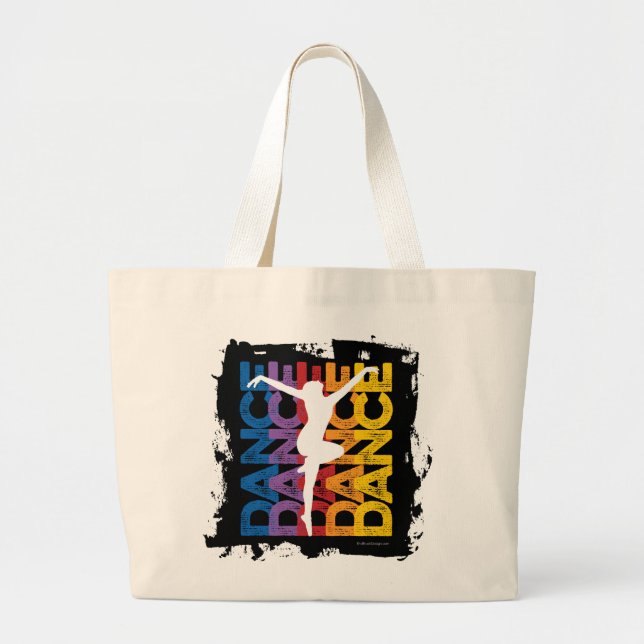 Danse et Lettres (Dance) Large Tote Bag (Front)