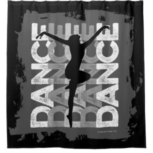 Danse et Lettres (Dance) Shower Curtain