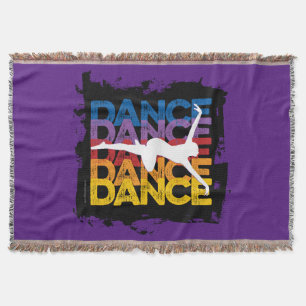 Danse et Lettres (Dance) Throw Blanket
