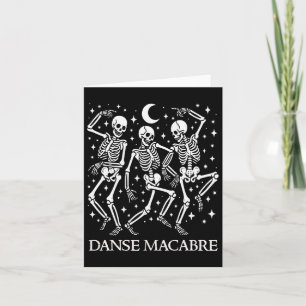 Danse Macabre French Dancing Skeletons Funny Hallo Card