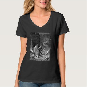 Dante Addresses Pope Nicholas III by Gustave Dore T-Shirt