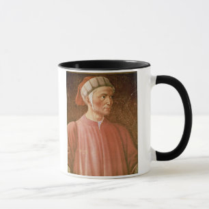Dante Alighieri (1265-1321) detail of his bust, fr Mug