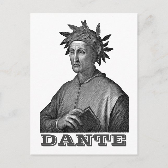 Dante Alighieri Postcard (Front)