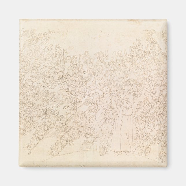 Dante and Beatrice, from Dante's `Divine Magnet (Front)