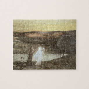 Dante and Beatrice, from 'L'Estampe Moderne', publ Jigsaw Puzzle