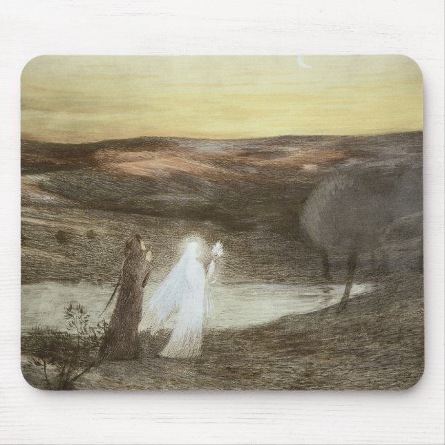 Dante and Beatrice, from 'L'Estampe Moderne', publ Mouse Pad (Front)