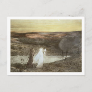 Dante and Beatrice, from 'L'Estampe Moderne', publ Postcard