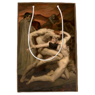 Dante and Virgil in Hell (by Bouguereau) Medium Gift Bag