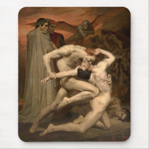 Dante and Virgil in Hell (by Bouguereau) Mouse Pad
