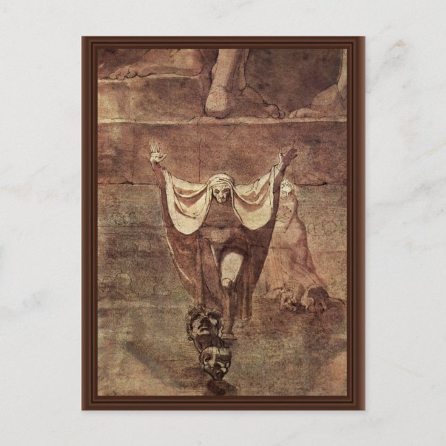 Dante And Virgil In The Ice Of Kozythus. By Johann Postcard (Front)