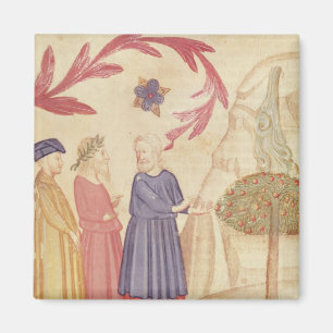Dante and Virgil in the Terrestrial Paradise Magnet