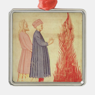 Dante and Virgil recognise Ulysees Metal Tree Decoration