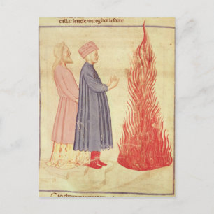 Dante and Virgil  recognise Ulysees Postcard