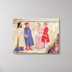 Dante and Virgil  with Francesca da Rimini Canvas Print