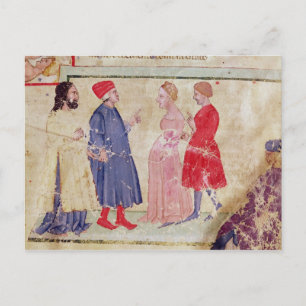 Dante and Virgil  with Francesca da Rimini Postcard