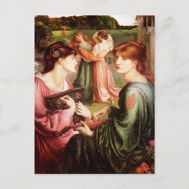 Dante Gabriel Rossetti Art Postcard (Front)