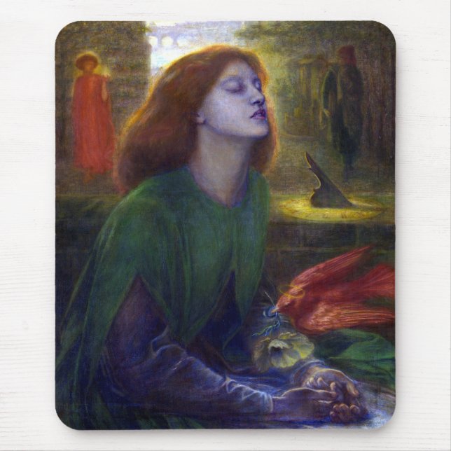 Dante Gabriel Rossetti Beata Beatrix Mouse Pad (Front)