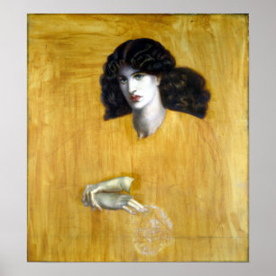 Dante Gabriel Rossetti La Donna Della Finestra Poster