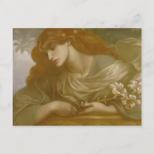 Dante Gabriel Rossetti: The Blessed Damozel Study Postcard