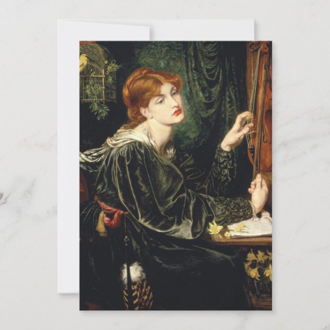 Dante Gabriel Rossetti - Veronica Veronese Invitation (Front)
