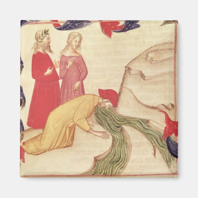 Dante purifying himself before entering magnet (Front)